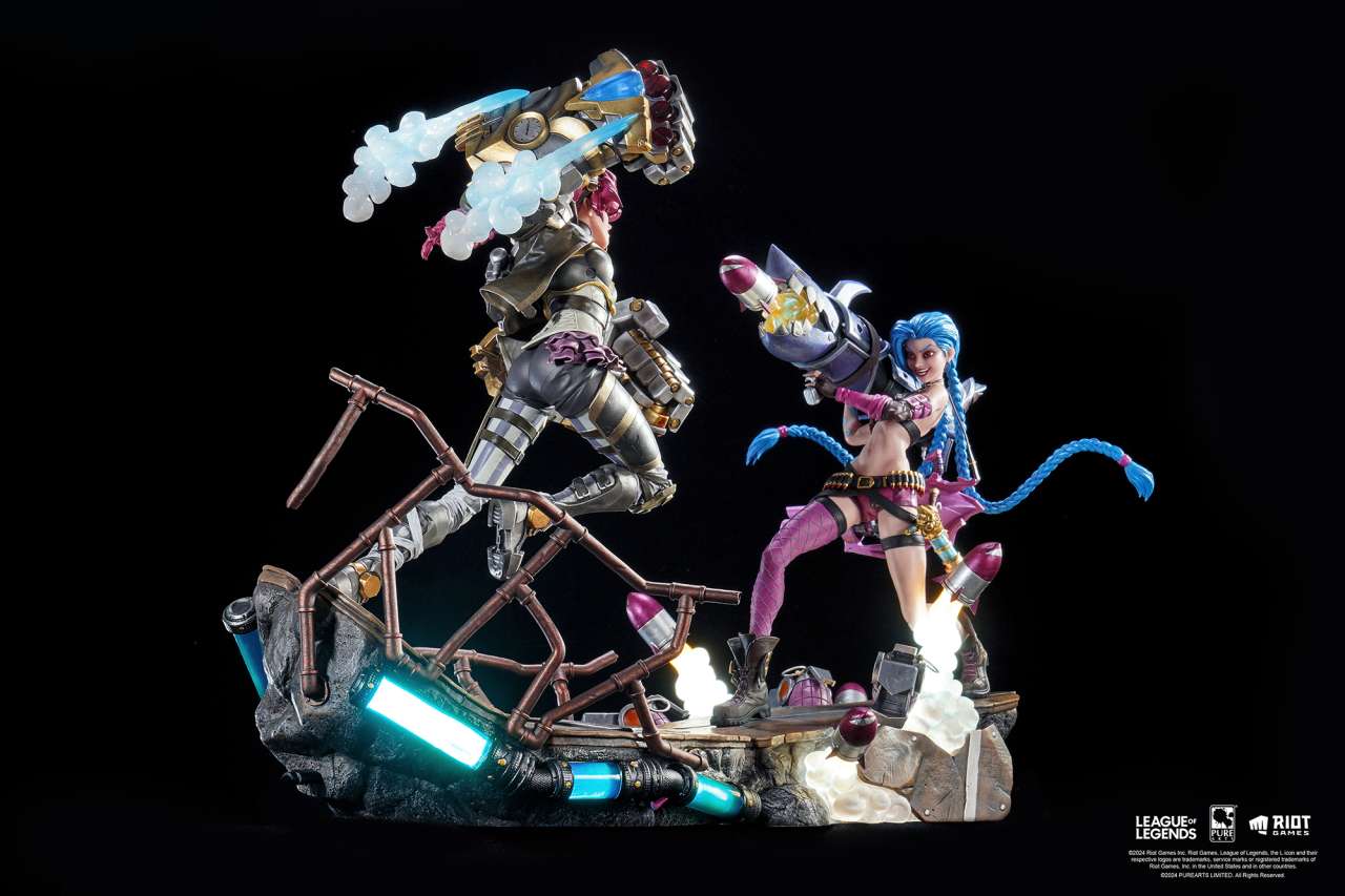 PURE ARTS - League of legends jinx +vi bundle statue