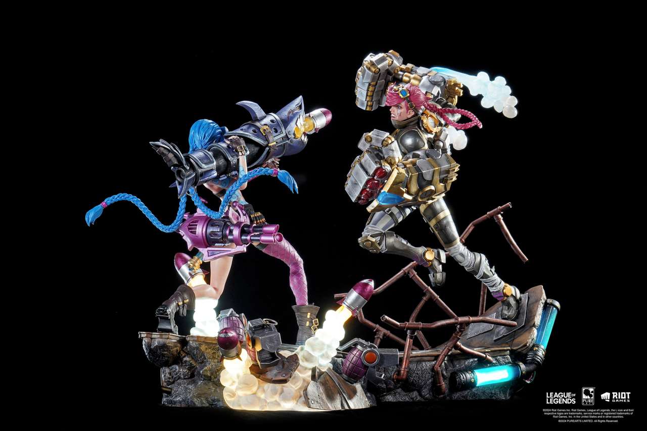 PURE ARTS - League of legends jinx +vi bundle statue