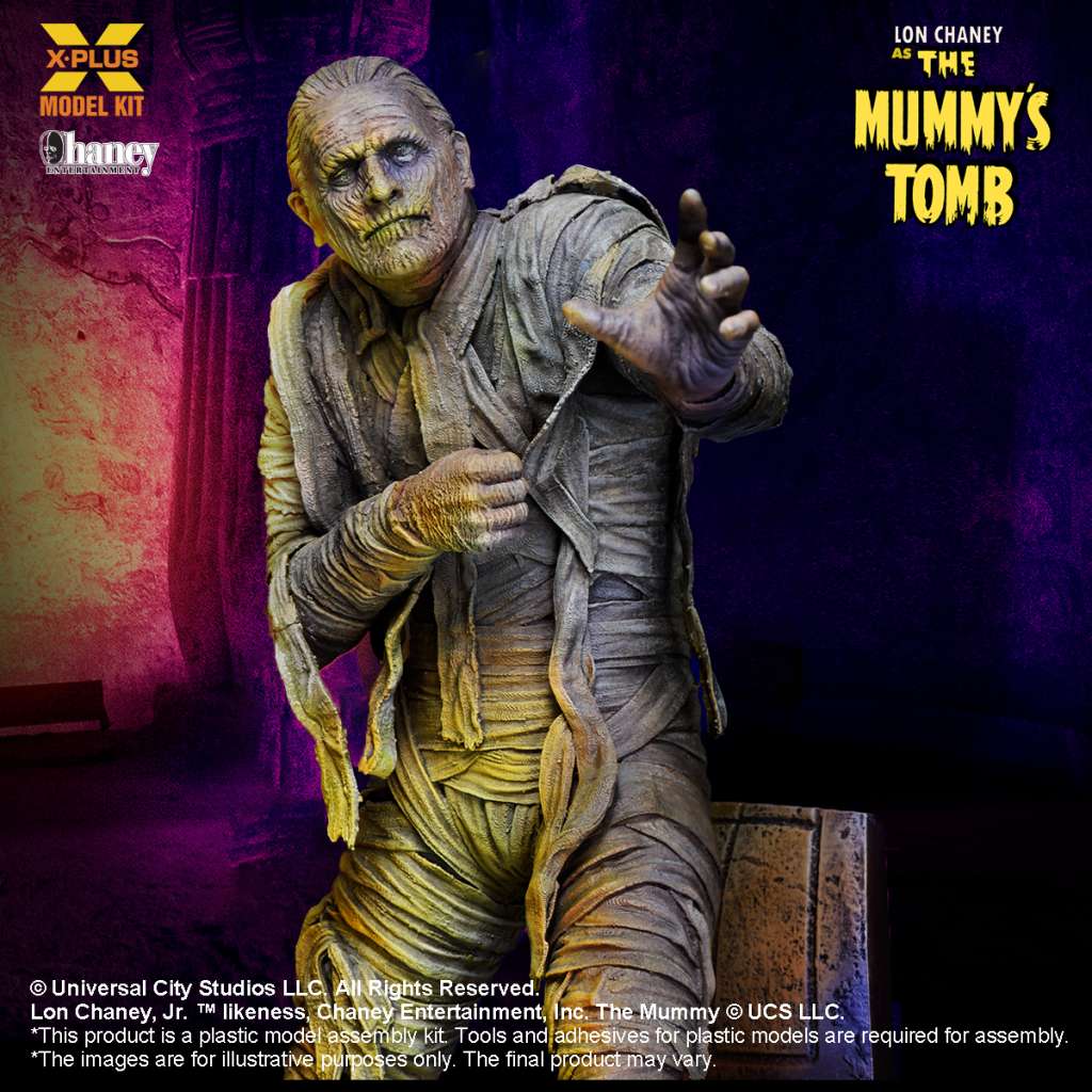 X-PLUS - Lon chaney jr. mummy plastic model kit