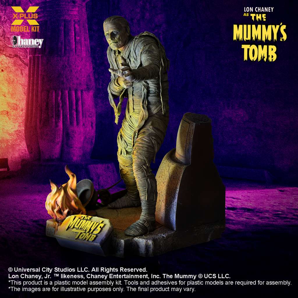 X-PLUS - Lon chaney jr. mummy plastic model kit