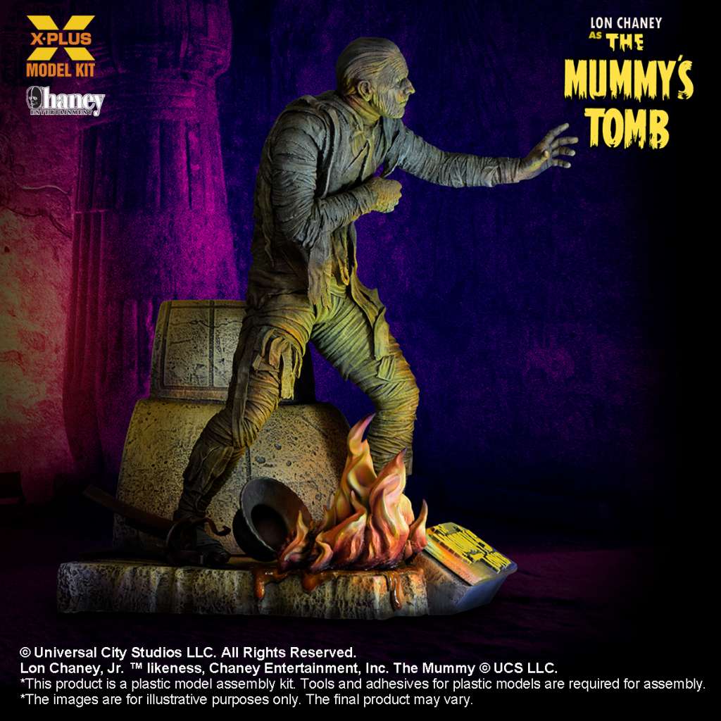 X-PLUS - Lon chaney jr. mummy plastic model kit