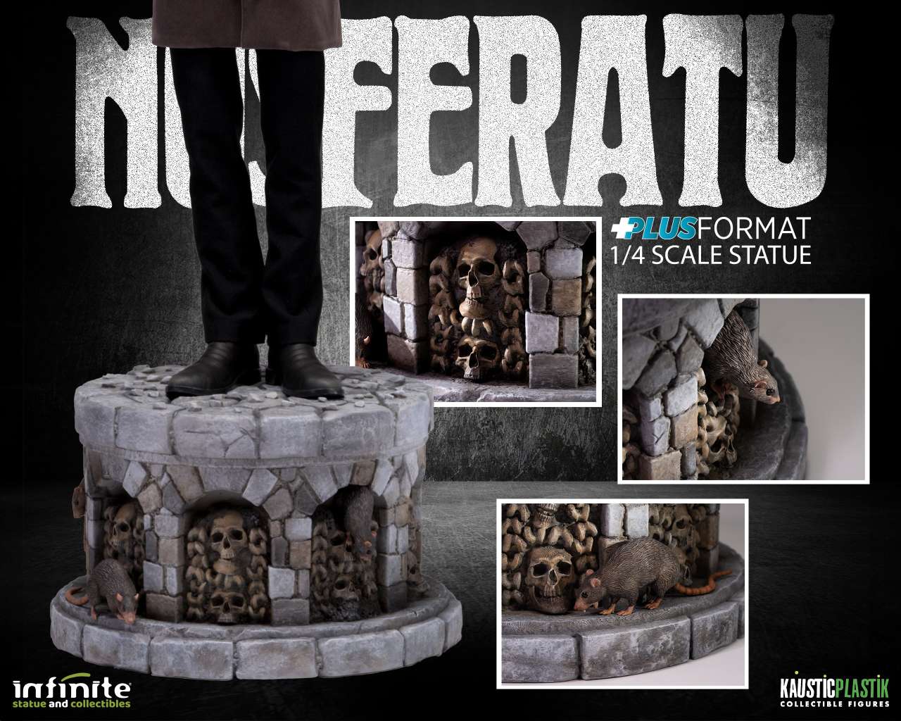 INFINITE STATUE - Nosferatu plus format 1:4 scale statue