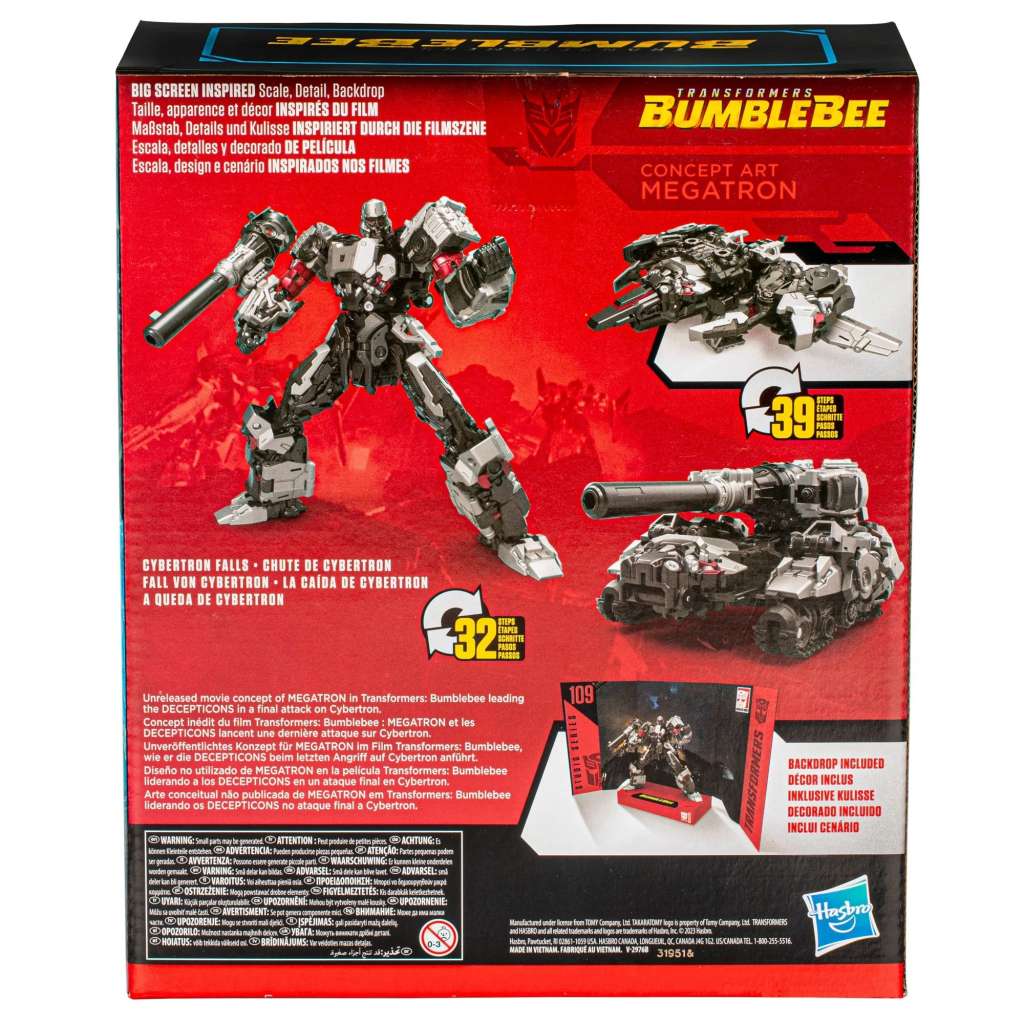 HASBRO - Transformers studio series bamblebee megatron action figure