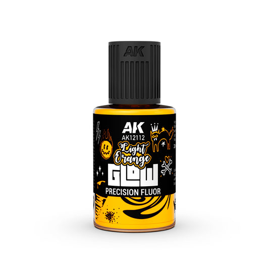 AK -  INTERACTIVE AK12112 LIGHT ORANGE GLOW PRECISION FLUOR 30ml