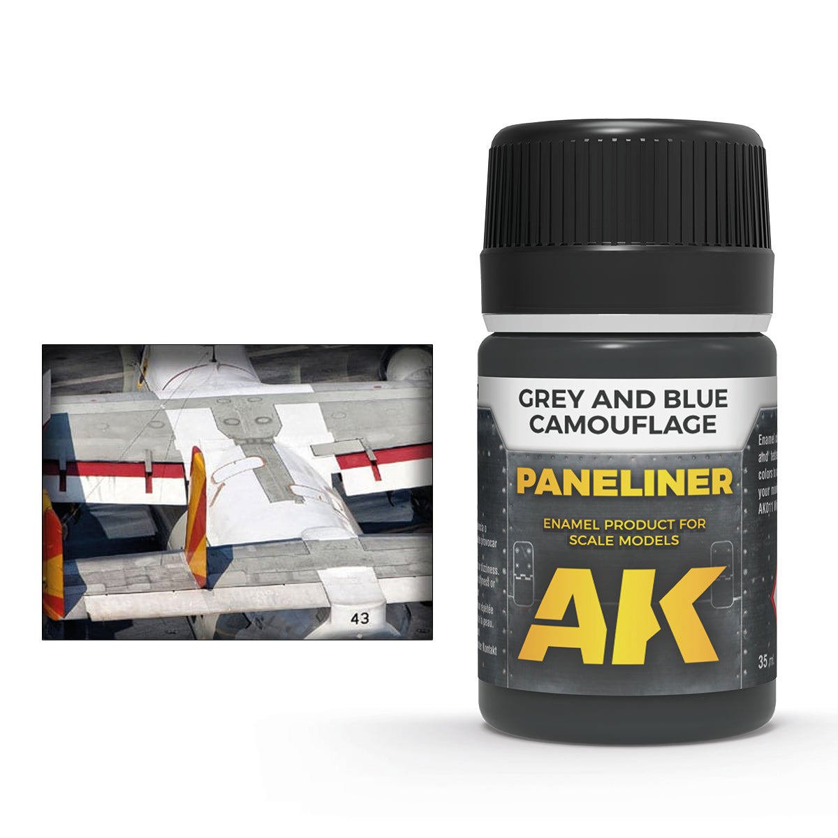 AK INTERACTIVE AK-2072 Paneliner for Grey And Blue Camouflage 35ml