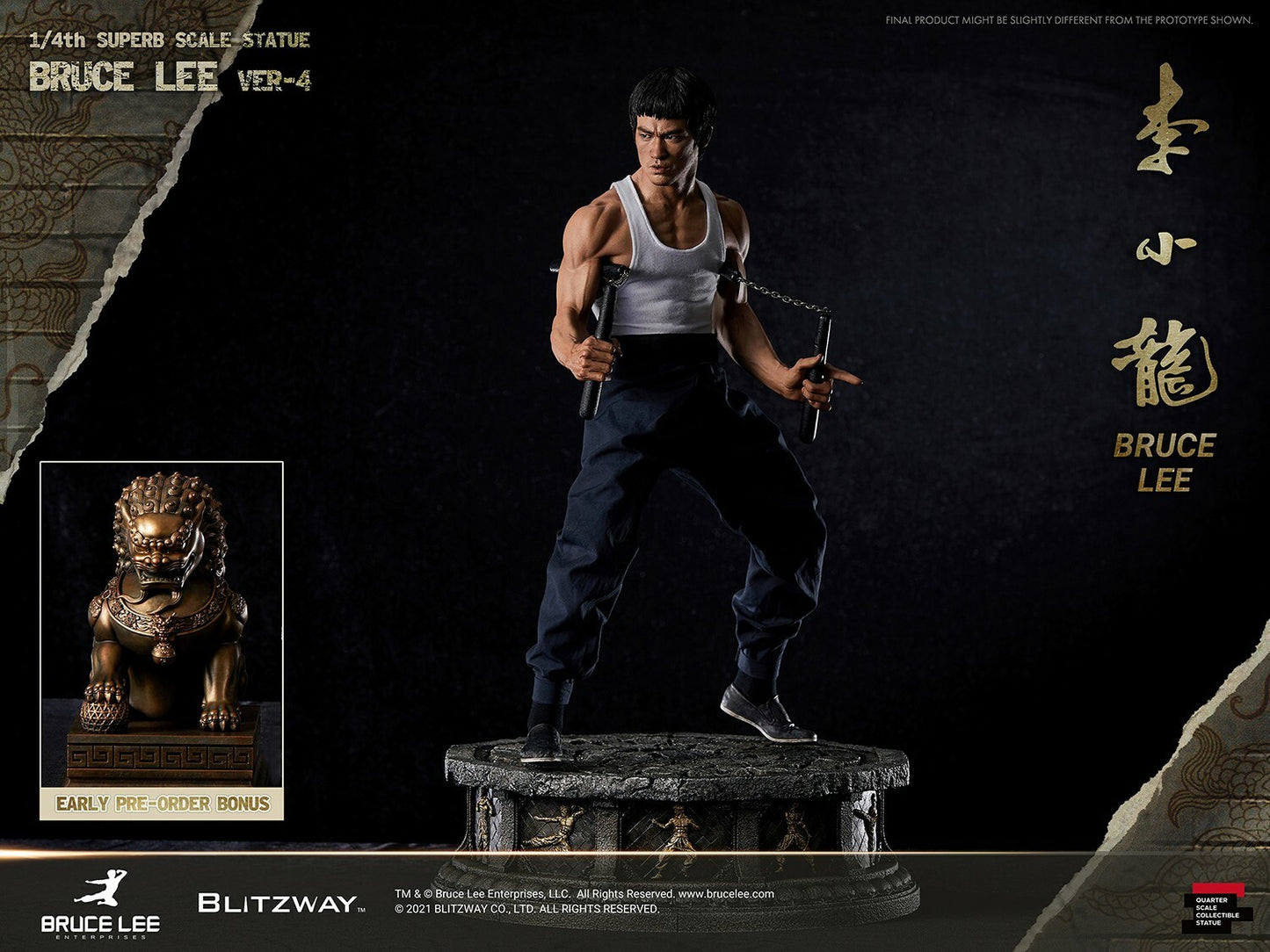 BLITZWAY - Bruce LeeTribute 1:4 Scale Statue