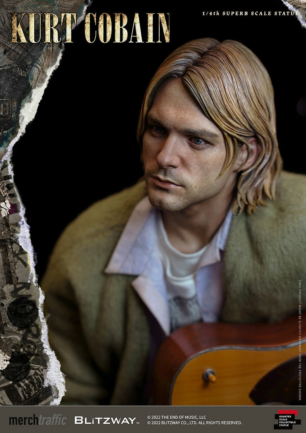 BLITZWAY - Kurt Cobain 1:4 Scale Statue