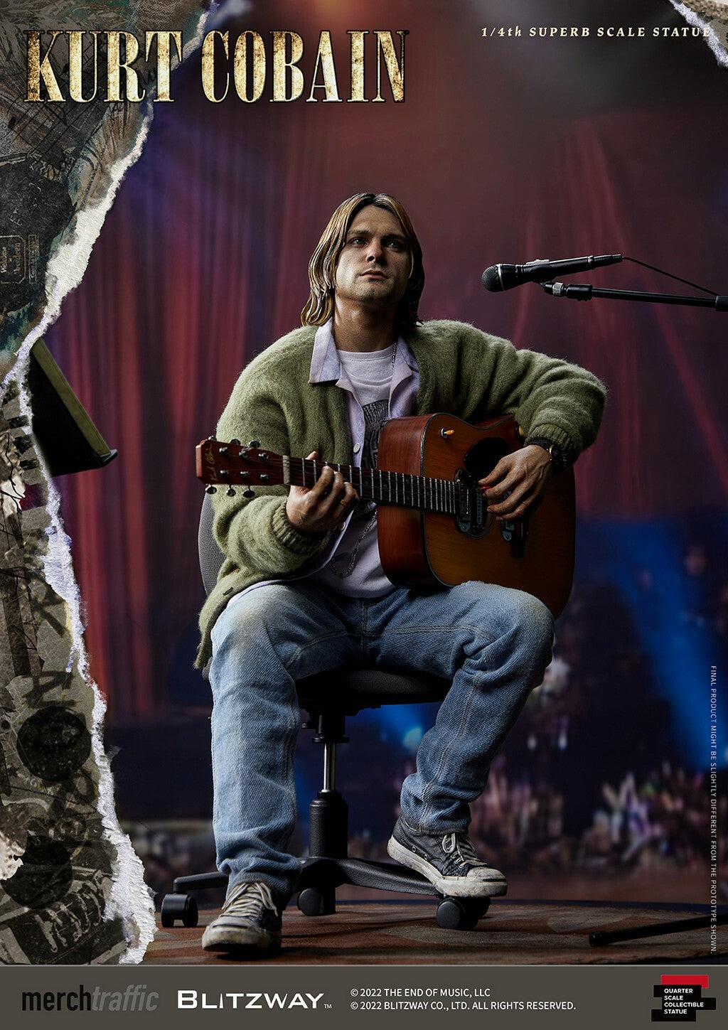 BLITZWAY - Kurt Cobain 1:4 Scale Statue