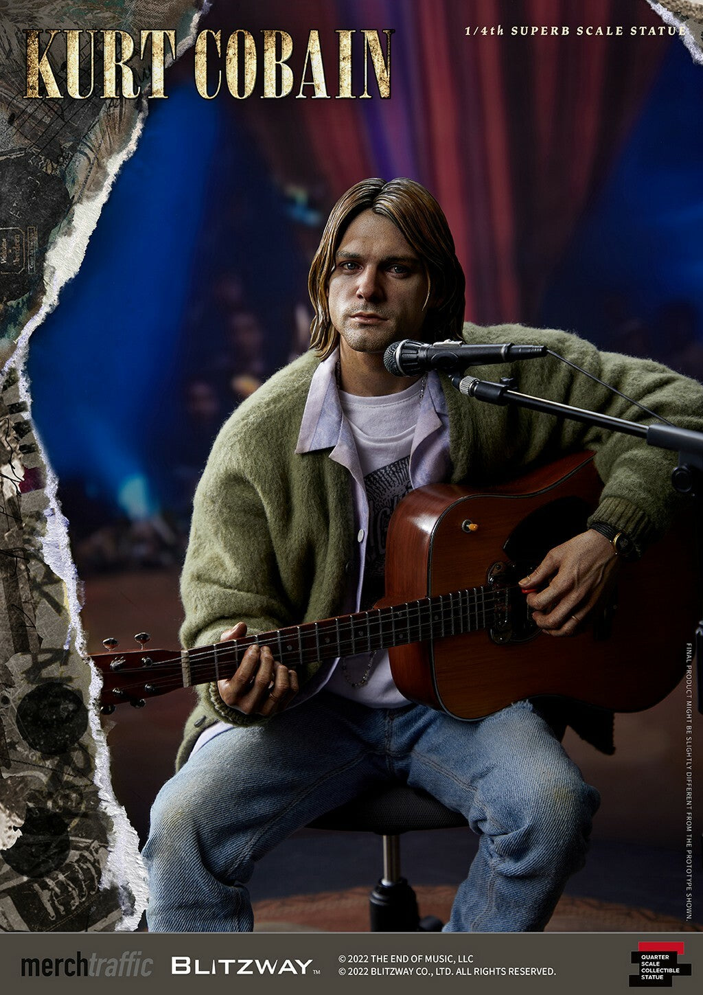 BLITZWAY - Kurt Cobain 1:4 Scale Statue