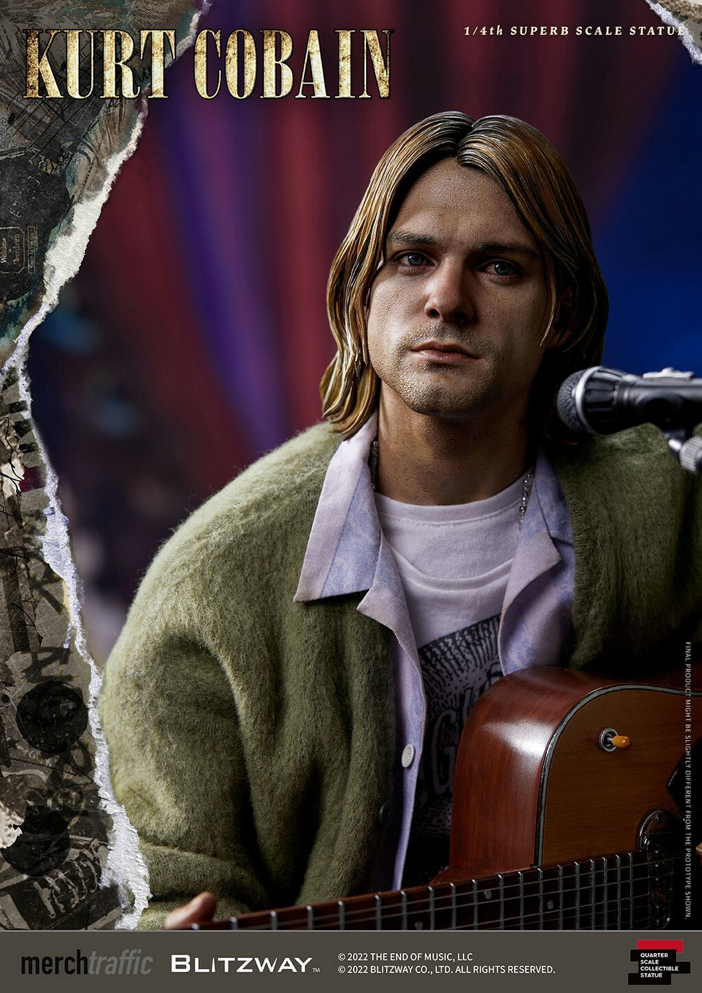 BLITZWAY - Kurt Cobain 1:4 Scale Statue