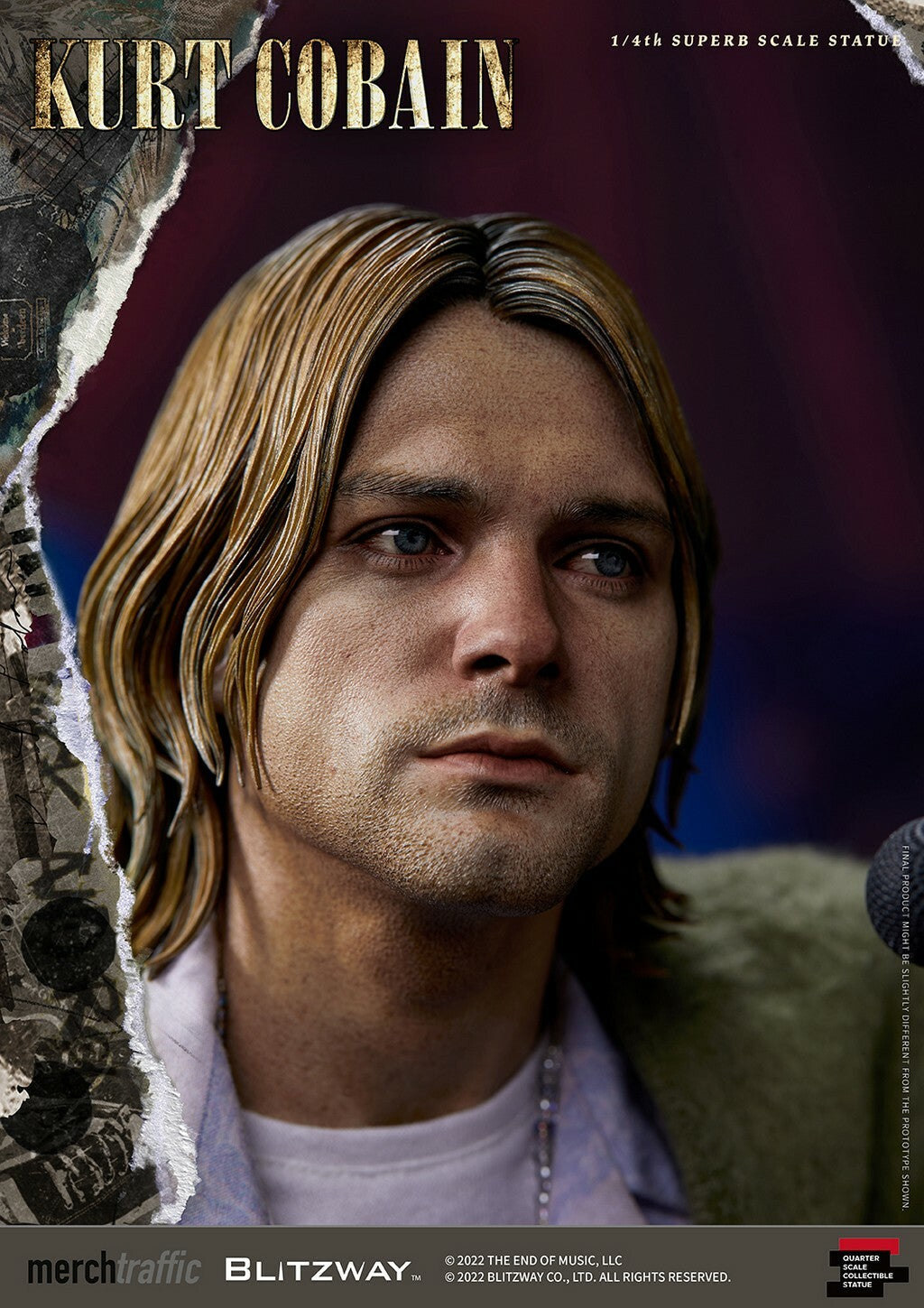 BLITZWAY - Kurt Cobain 1:4 Scale Statue