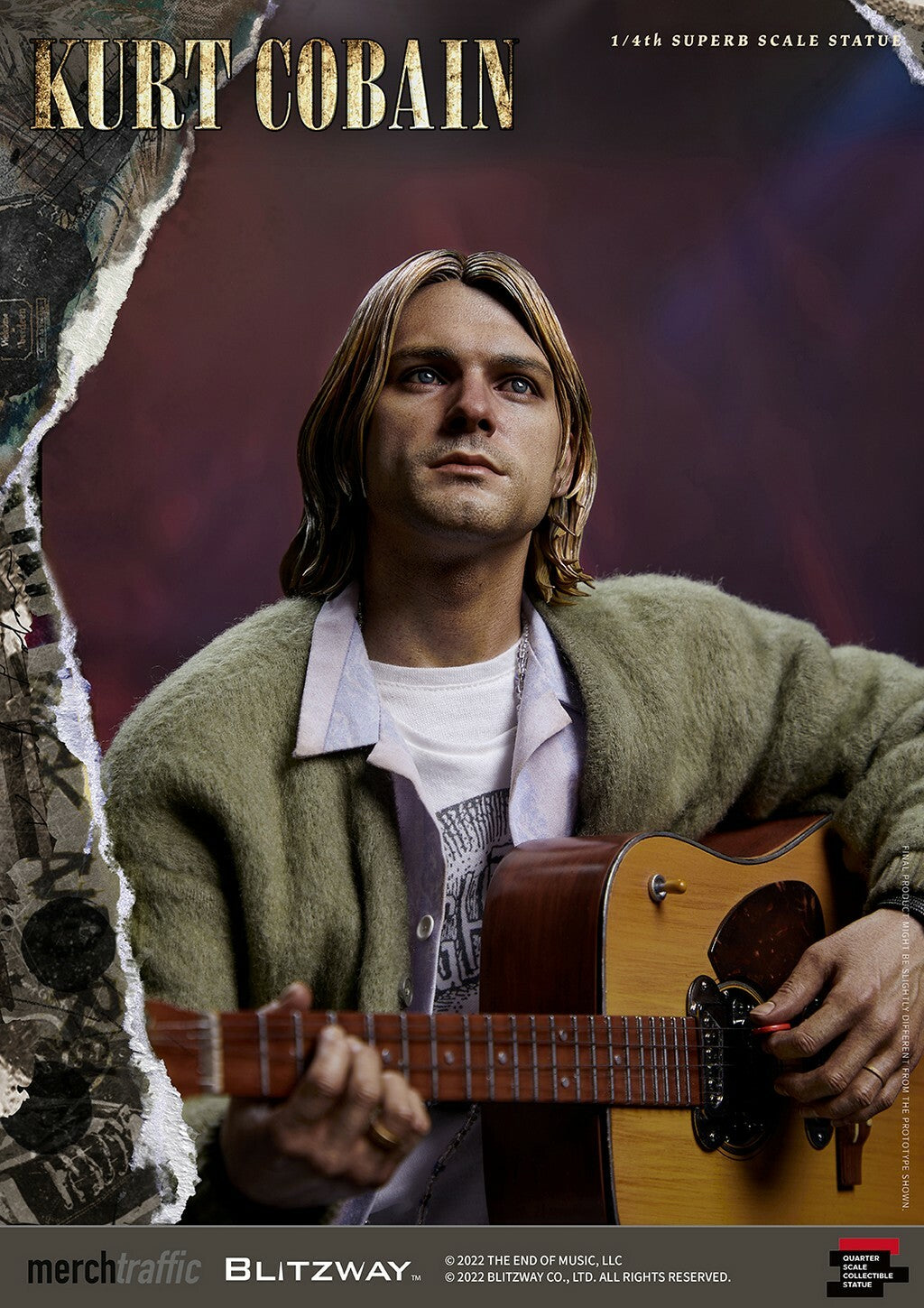 BLITZWAY - Kurt Cobain 1:4 Scale Statue