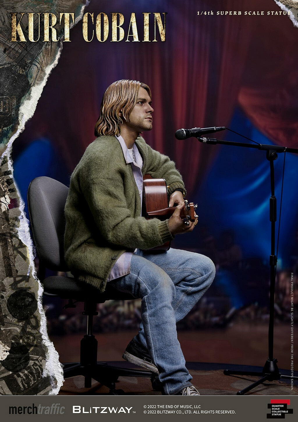 BLITZWAY - Kurt Cobain 1:4 Scale Statue