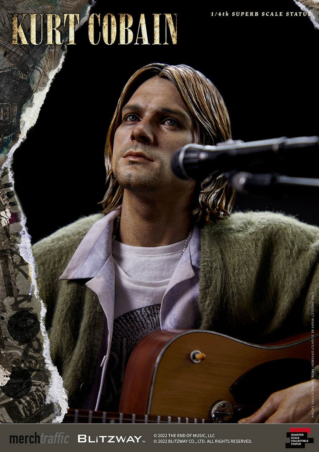 BLITZWAY - Kurt Cobain 1:4 Scale Statue