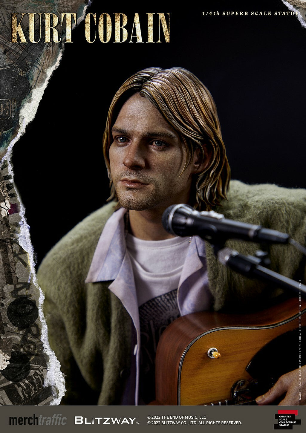 BLITZWAY - Kurt Cobain 1:4 Scale Statue