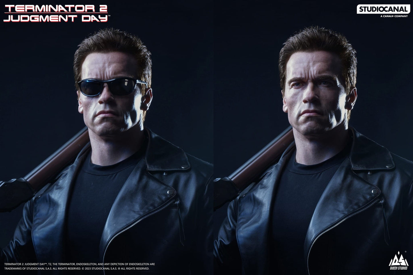 QUEEN STUDIOS - Terminator 2 - T-800 Life-Size Bust 1:1