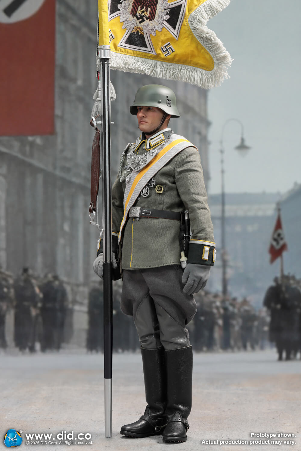 DID/3R - 1/6 WWII German Cavalry Standard-Bearer – Anselm D80193