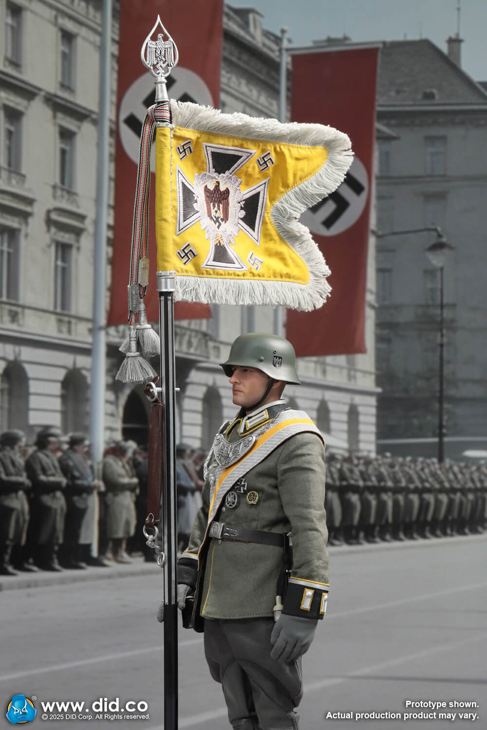 DID/3R - 1/6 WWII German Cavalry Standard-Bearer – Anselm D80193