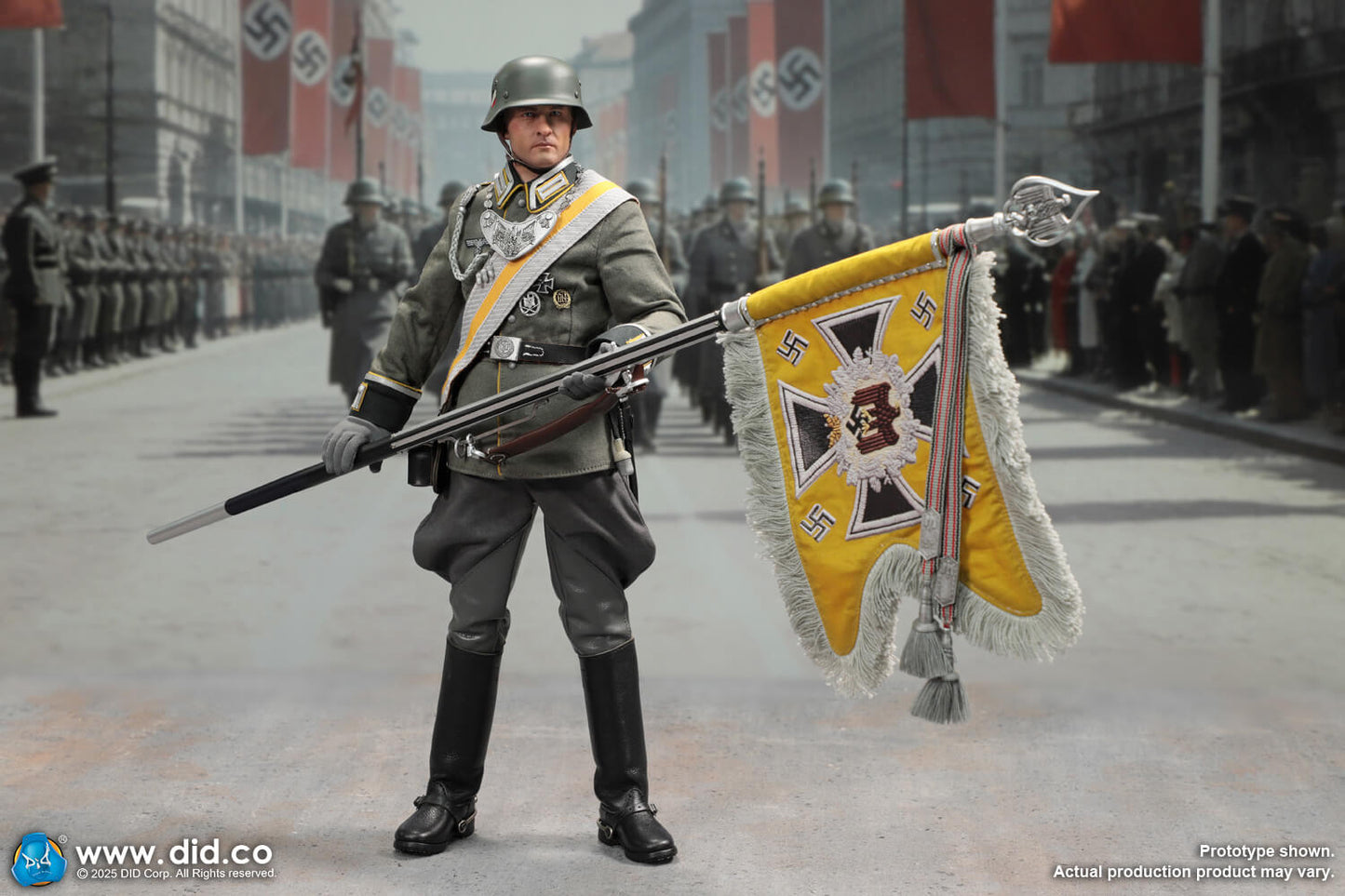 DID/3R - 1/6 WWII German Cavalry Standard-Bearer – Anselm D80193