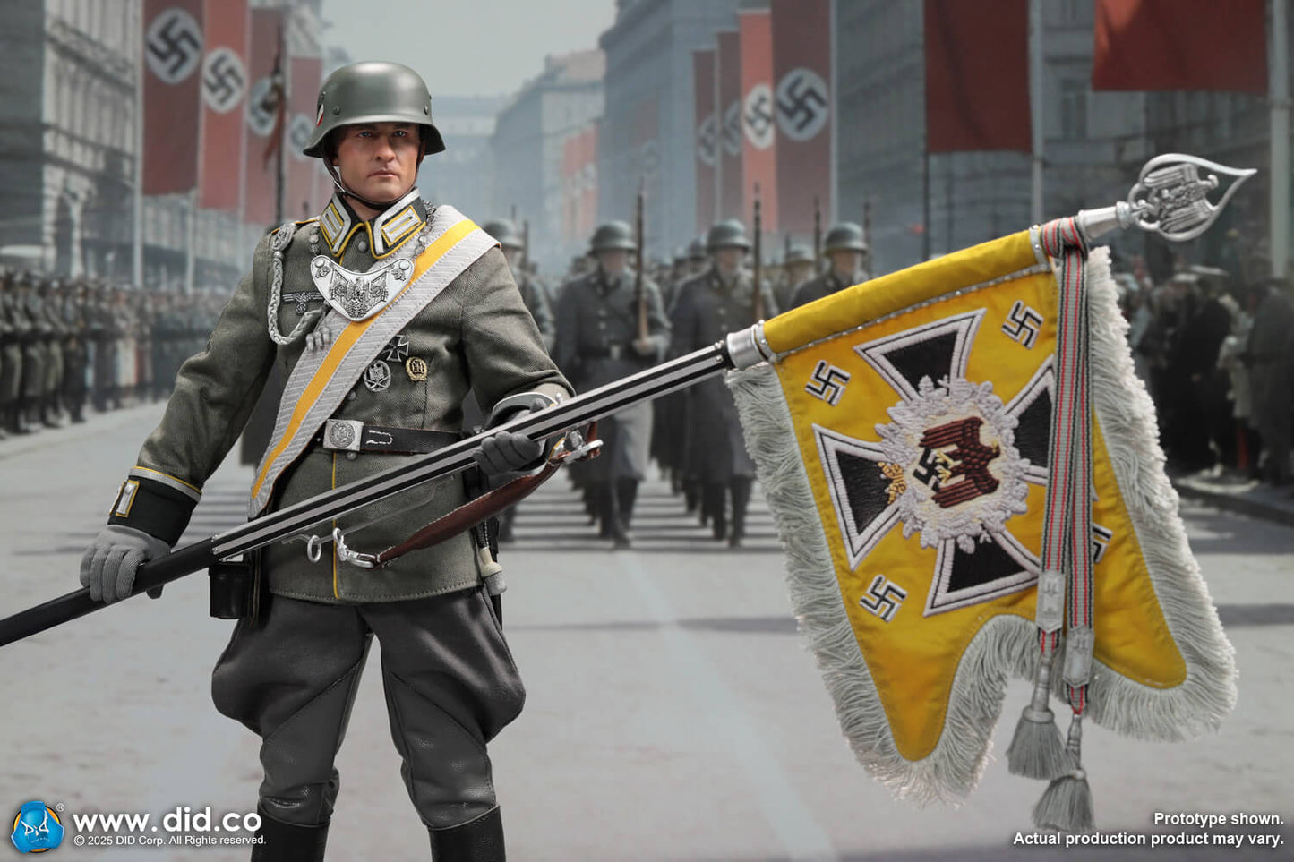 DID/3R - 1/6 WWII German Cavalry Standard-Bearer – Anselm D80193
