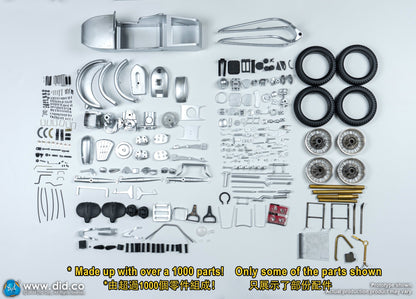 DID/3R -  1/6 WWII German Zündapp KS 750 Motorcycle with Sidecar Grey Version