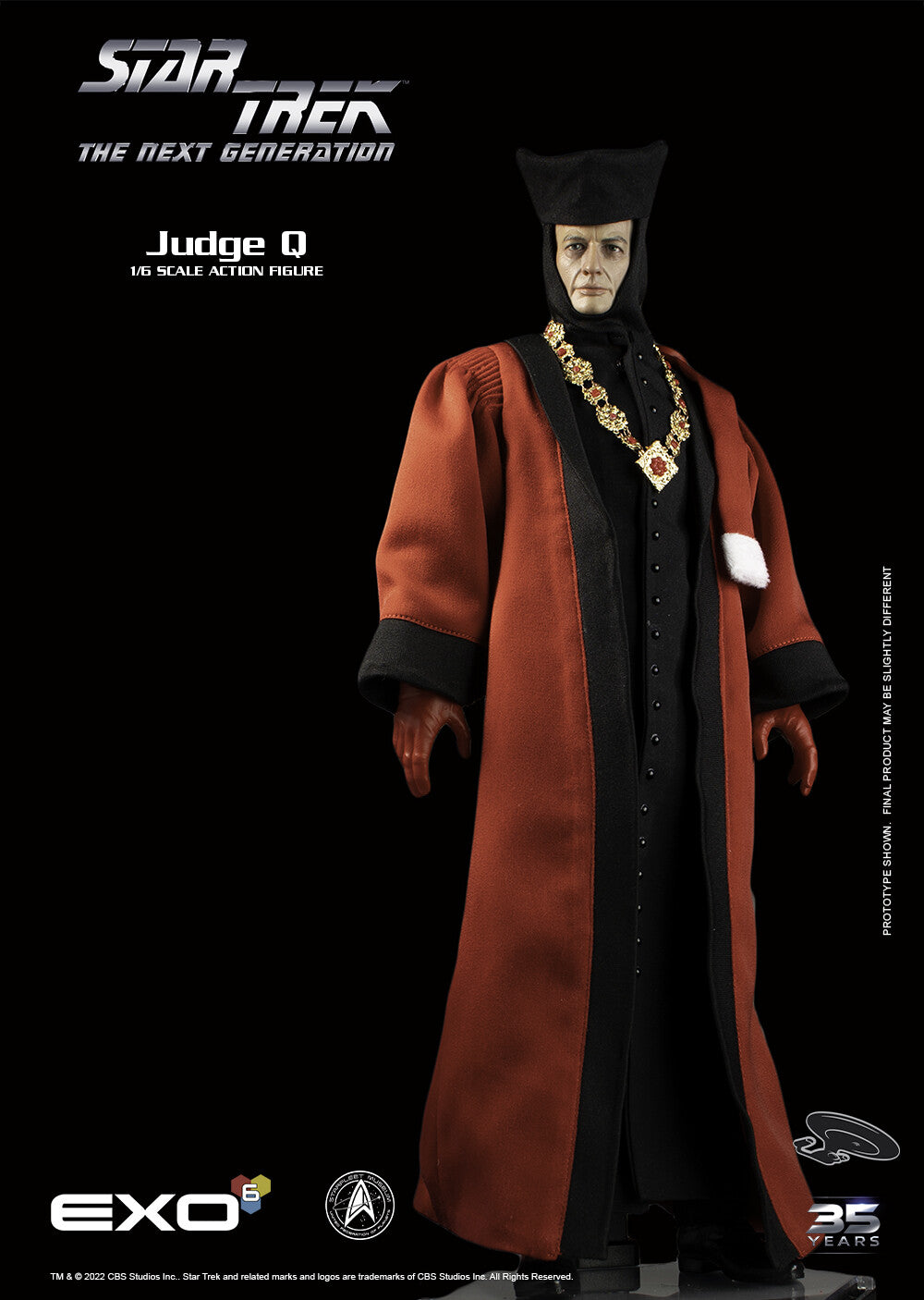 EXO-6 - Star Trek The Next Generation - Judge Q 1:6 Scale Figure