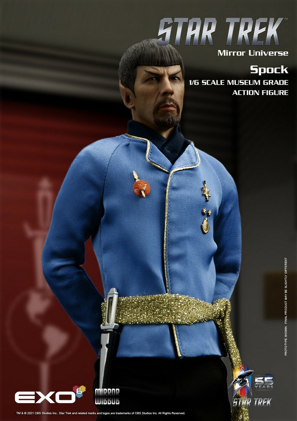 EXO 6 - Star Trek The Original Series Action Figure 1:6 Mirror Universe Spock