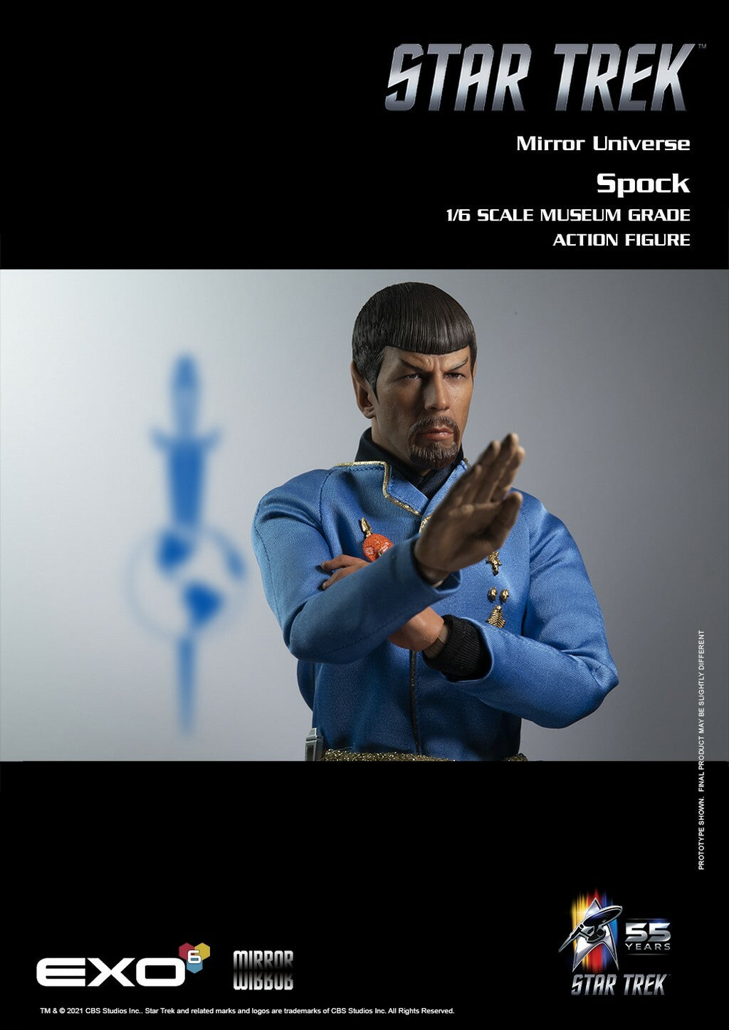 EXO 6 - Star Trek The Original Series Action Figure 1:6 Mirror Universe Spock