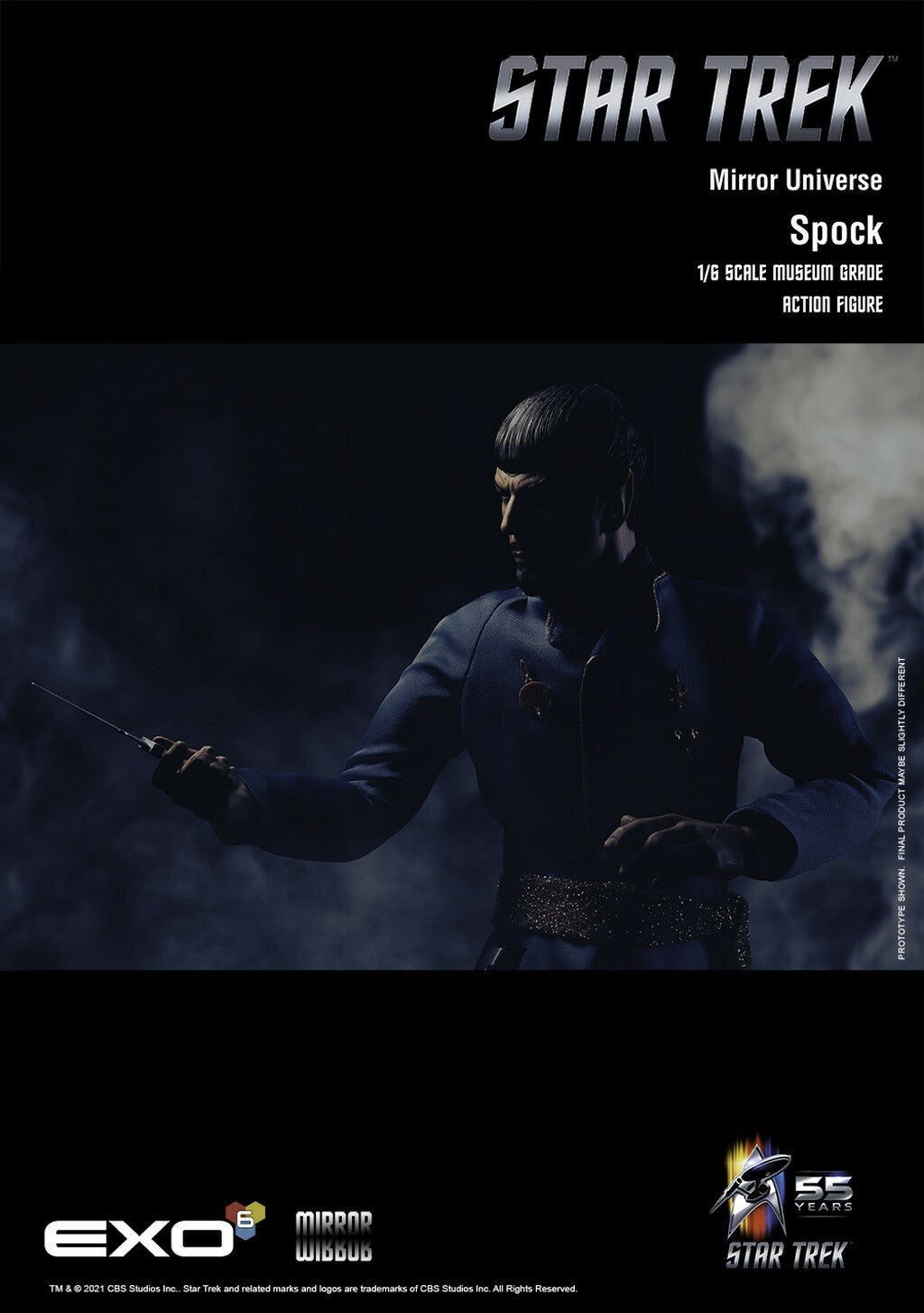 EXO 6 - Star Trek The Original Series Action Figure 1:6 Mirror Universe Spock