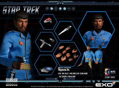 EXO 6 - Star Trek The Original Series Action Figure 1:6 Mirror Universe Spock