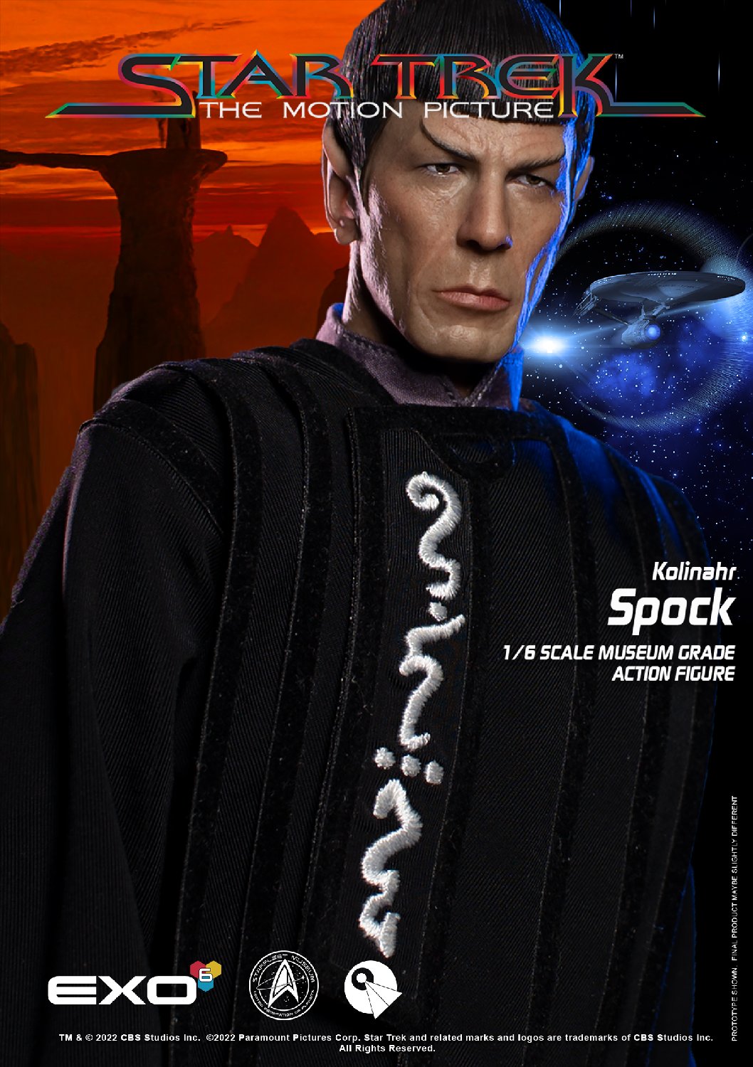 EXO-6 - Star Trek The Motion Picture - Kolinahr Spock 1:6 Scale Figure