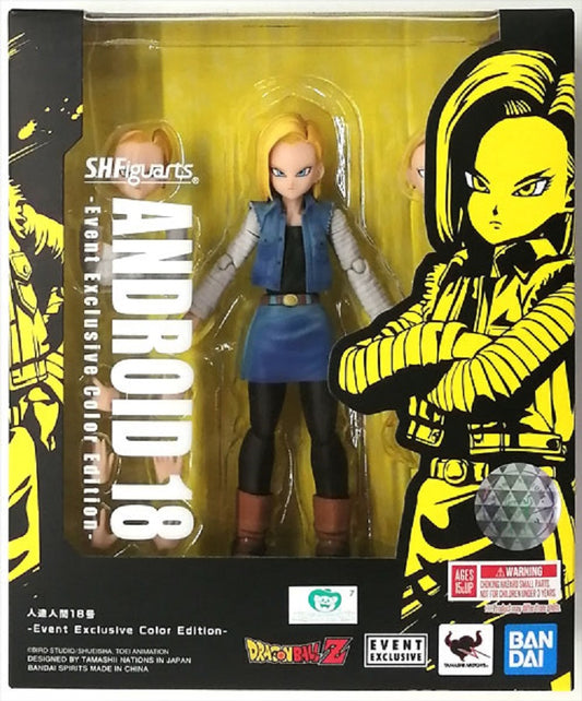 BANDAI - Dragon Ball Z S.H. Figuarts Action Figure Android 18 2020 Event EXCLUSIVE