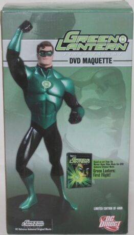 DC DIRECT -  COMICS GREEN LANTERN First Flight DVD MAQUETTE Figure Statue Warner Animated