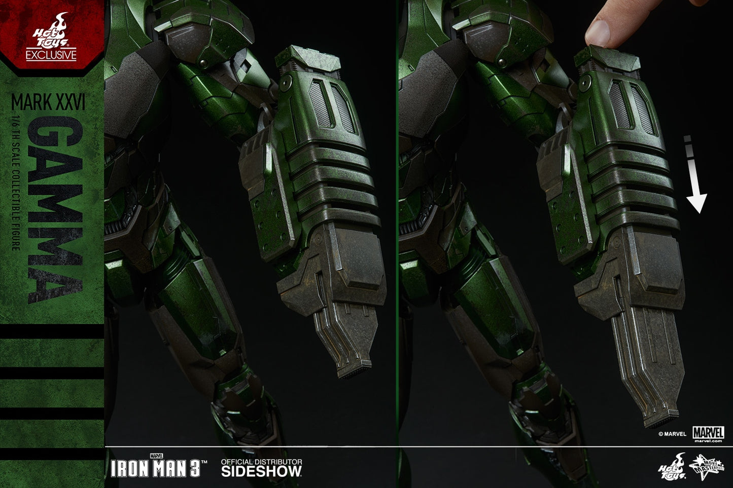 HOT TOYS - Marvel - Iron Man 3 - Iron Man Mark XXVI - Gamma - Movie Masterpiece 1:6 Action Doll EXCLUSIVE