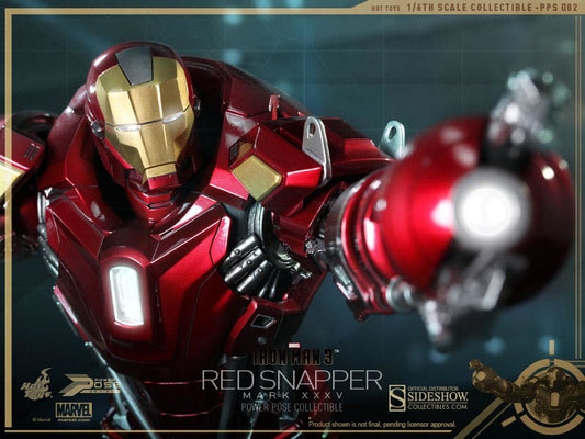 HOT TOYS - Marvel - Iron Man 3 - Mark 35 XXXL Red Snapper - Power Pose 1:6 Action Doll