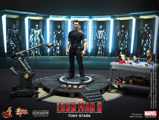 HOT TOYS - Marvel - Iron Man 3 - Tony Stark - Movie Masterpiece 1:6 Action Doll