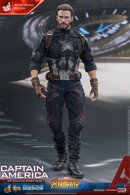 HOT TOYS - Marvel - Avengers Infinity War - Captain America Movie Promo Edition - Movie Masterpiece 1:6 Action Doll MMS480