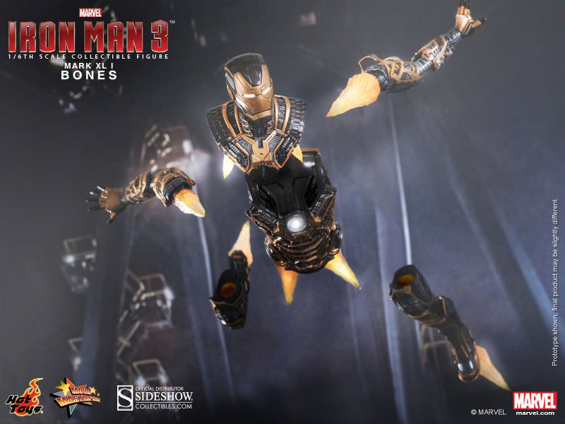 HOT TOYS - Marvel - Iron Man 3 - Iron Man Mark XLI Bones - Movie Masterpiece 1:6 Action Doll MMS251