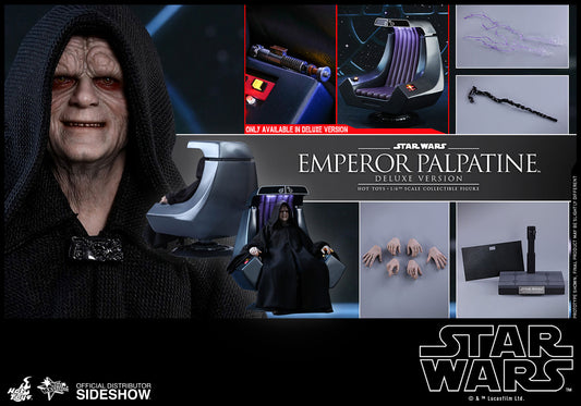 HOT TOYS - Star Wars - Episode VI The Return of The Jedi - DeLuxe Emperor Palpatine - Movie Masterpiece 1:6 Action Doll