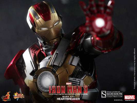HOT TOYS - MAARVEL - Marvel - Iron Man 3 - Iron Man Mark 17 Heartbreaker - Movie Masterpiece 1:6 Action Doll