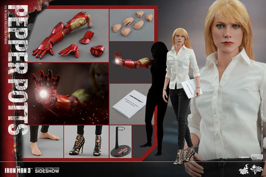 HOT TOYS - Marvel - Iron Man 3 - Pepper Potts - Movie Masterpiece 1:6 Action Doll