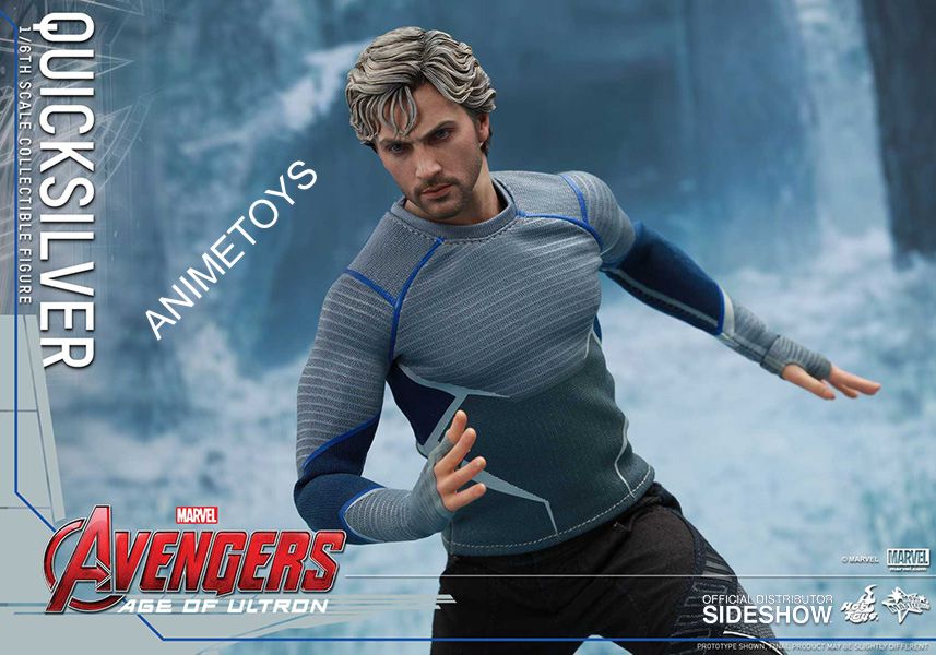 HOT TOYS - Marvel - Avengers Age of Ultron - Quicksilver - Movie Masterpiece 1:6 Action Doll MMS302