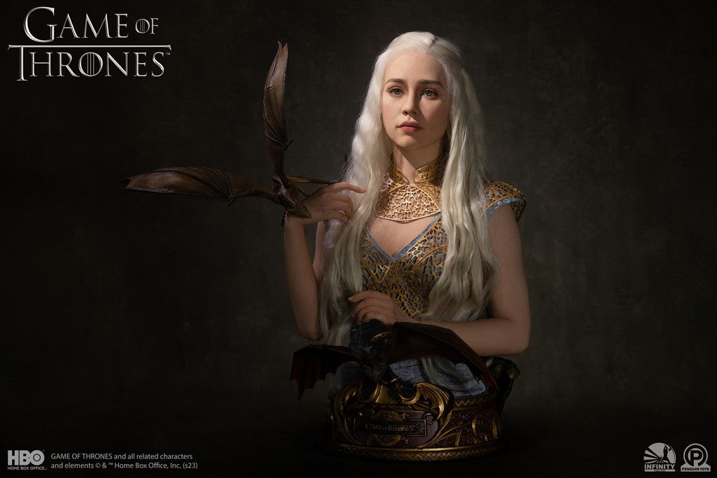 INFINITY STUDIO - Game of Thrones Daenerys MoTher of Dragons 1:1 Scale Bust