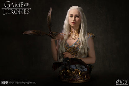 INFINITY STUDIO - Game of Thrones Daenerys MoTher of Dragons 1:1 Scale Bust