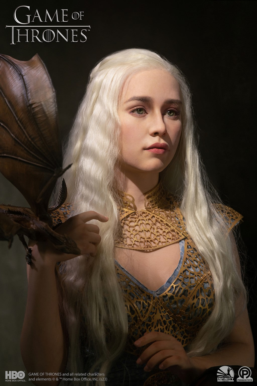 INFINITY STUDIO - Game of Thrones Daenerys MoTher of Dragons 1:1 Scale Bust