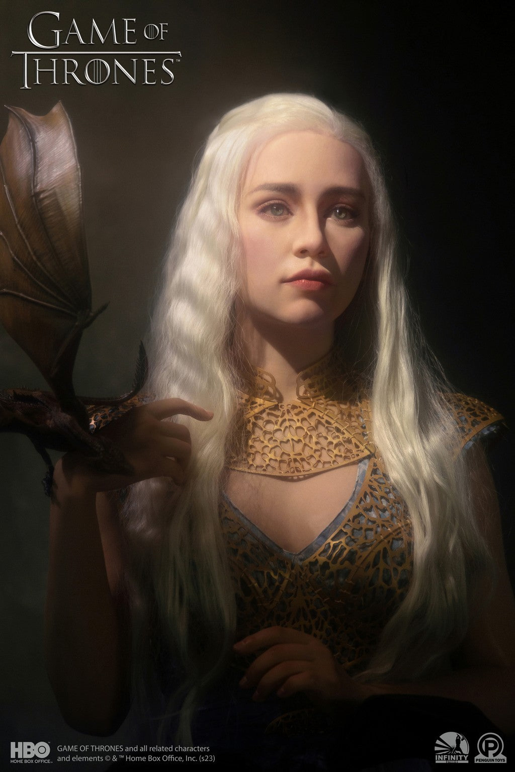 INFINITY STUDIO - Game of Thrones Daenerys MoTher of Dragons 1:1 Scale Bust