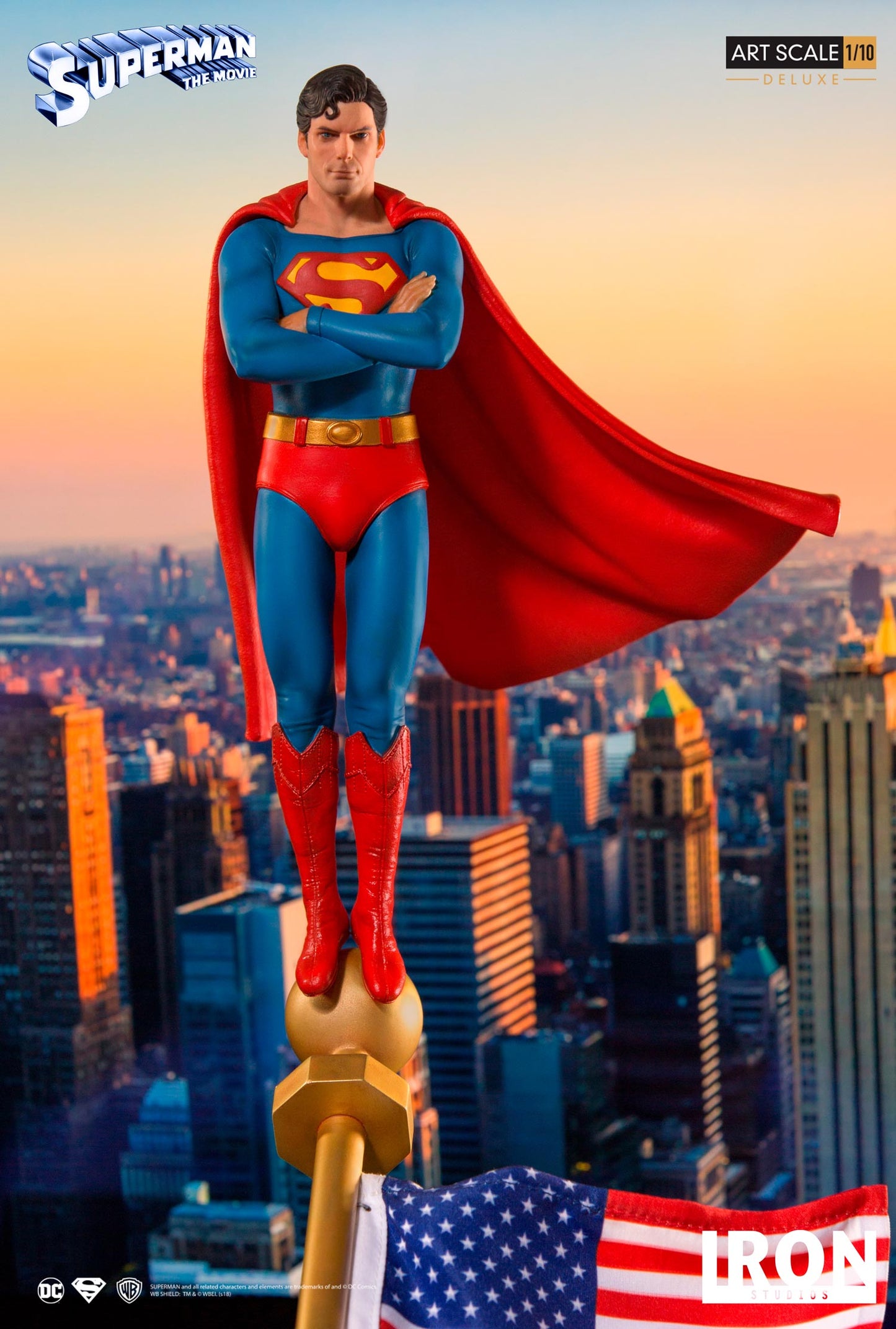 IRON STUDIO - Dc Comics - Superman The Movie 1978 DeLuxe 1:10 Statue