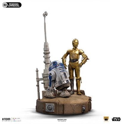 IRON STUDIO - Star Wars C-3PO and R2-D2 DeLuxe Ver 1:10 Scale Statue