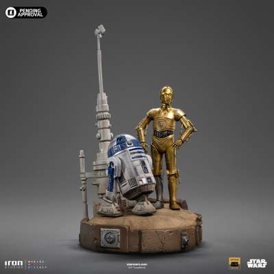 IRON STUDIO - Star Wars C-3PO and R2-D2 DeLuxe Ver 1:10 Scale Statue