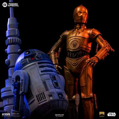 IRON STUDIO - Star Wars C-3PO and R2-D2 DeLuxe Ver 1:10 Scale Statue